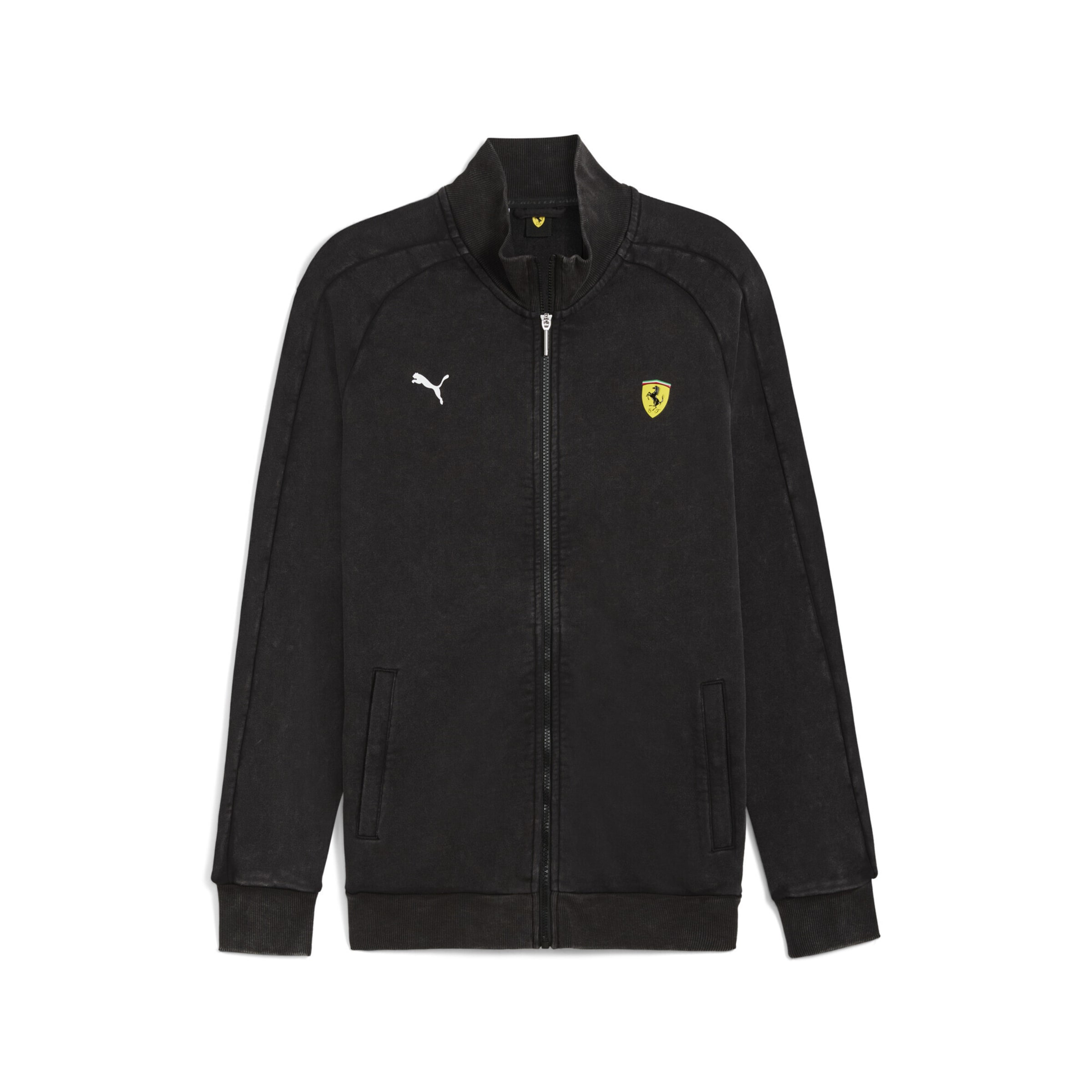 PUMA Sportjas 'Scuderia Ferrari T7' in Zwart: voorkant