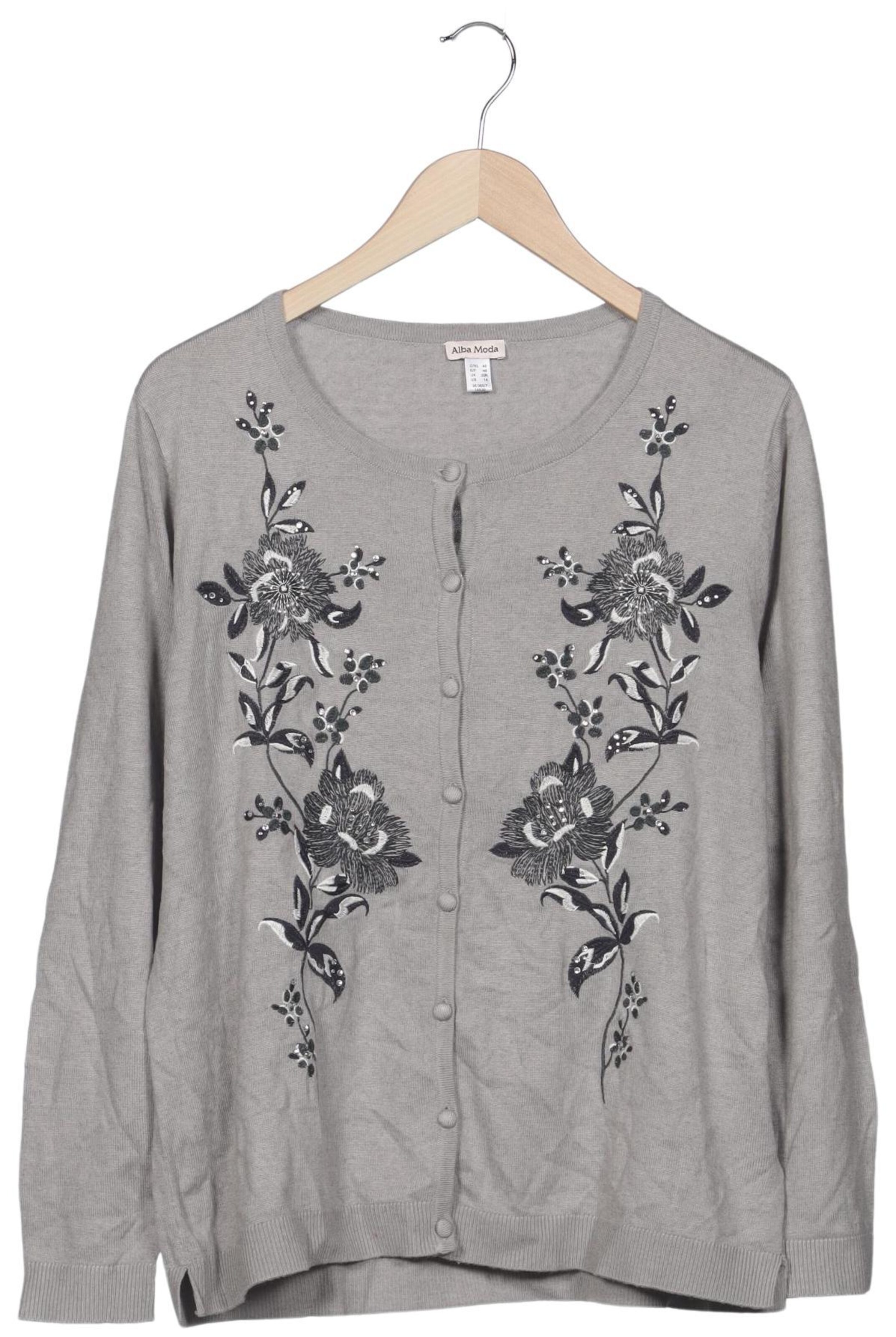 ALBA MODA Sweater & Cardigan in XXXL in Grey: front