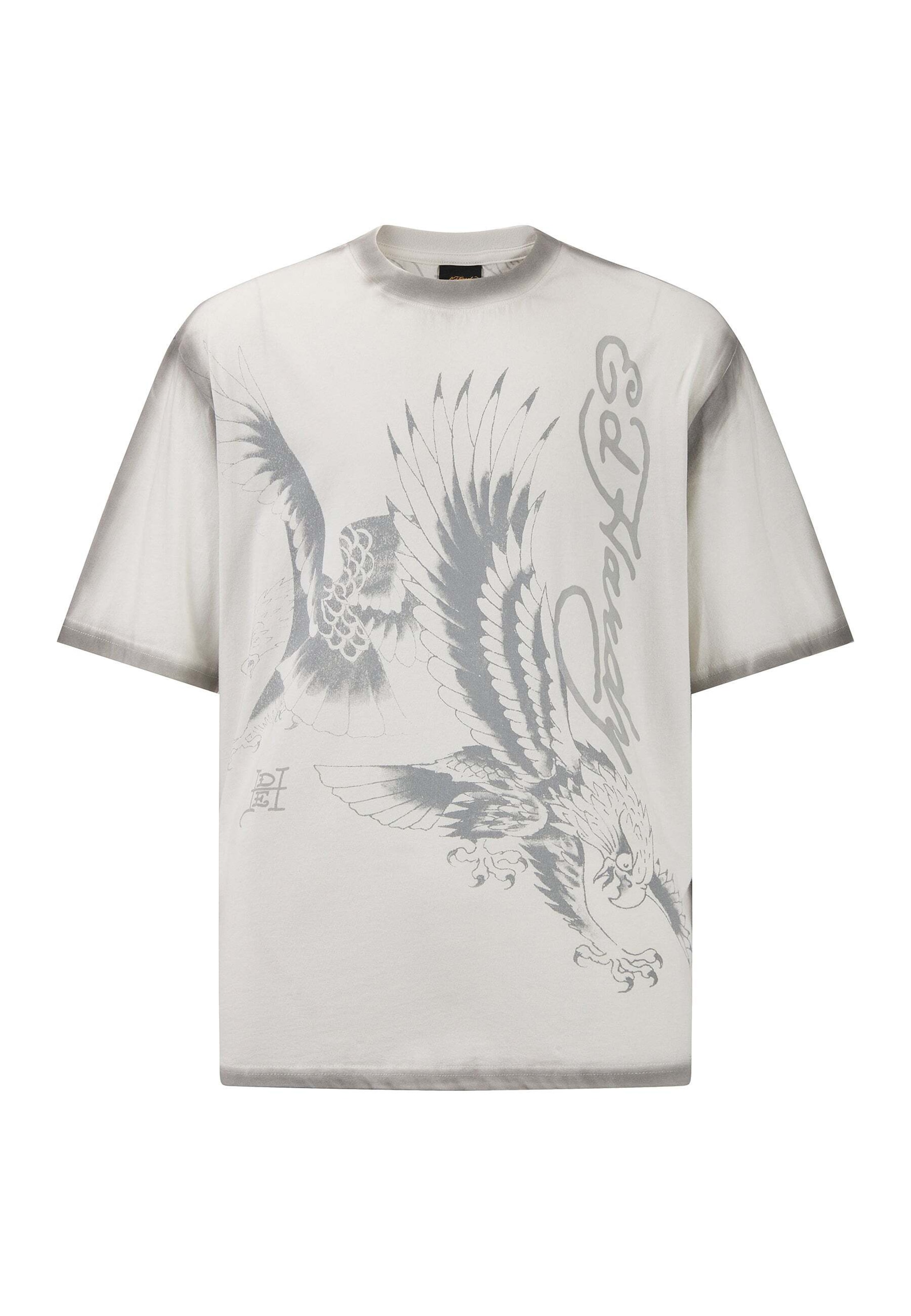 Ed Hardy T-Shirt in Weiß: Vorderseite