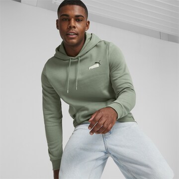 PUMASportska sweater majica 'Essentials+' - zelena boja: prednji dio