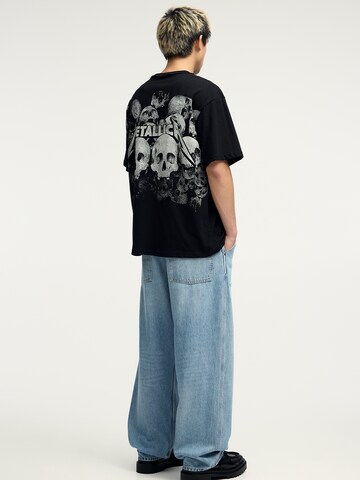 Pull&Bear Tričko 'METALLICA' – černá