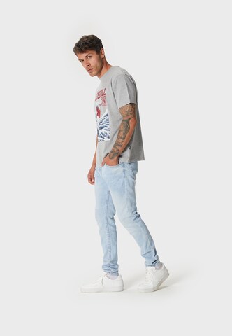 Oldskull Shirt 'Asian Big W' in Grijs