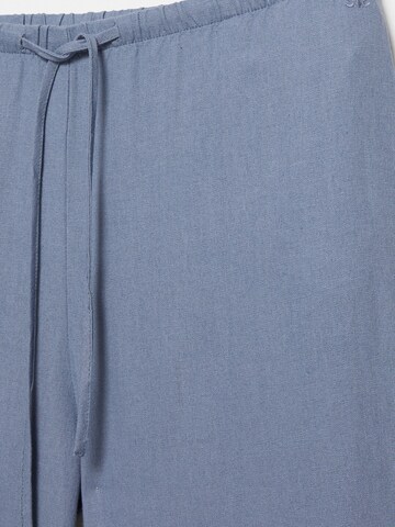 Pull&Bear Wide Leg Hose 'PACIFIC' in Blau