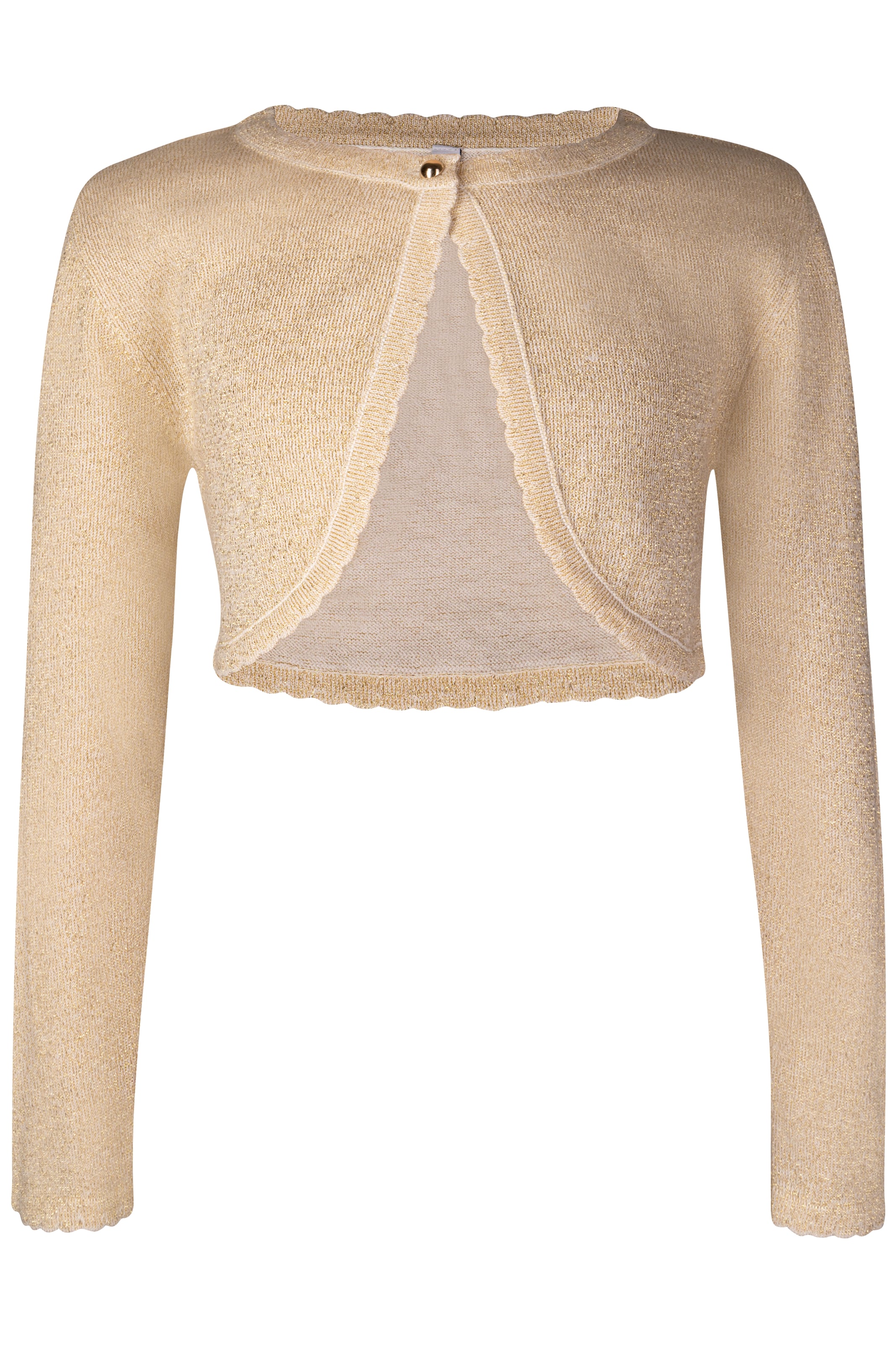 happy girls Knit Cardigan in Brown: front