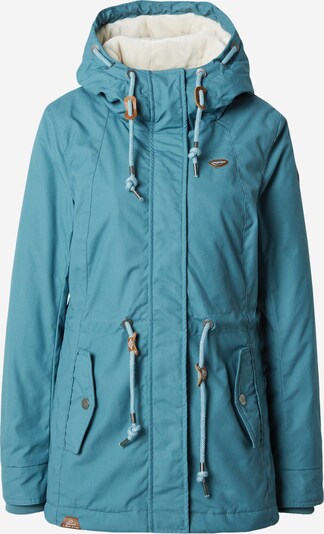 Ragwear Parka mi-saison 'MONADIS' en bleu cyan / marron / blanc, Vue avec produit