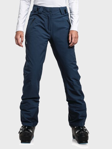Schöffel Regular Outdoorbroek 'Weissach' in Blauw: voorkant