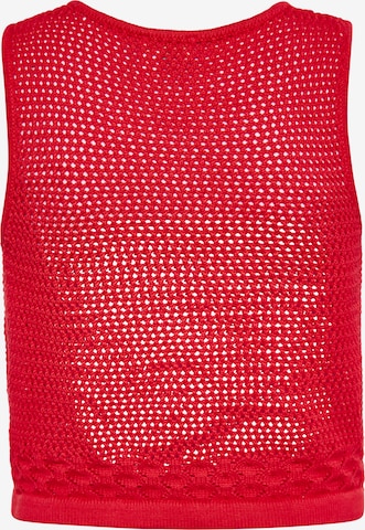 IZIA Knitted Top in Red