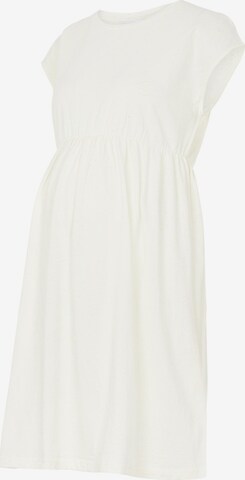 Robe 'Yoa' MAMALICIOUS en blanc : devant