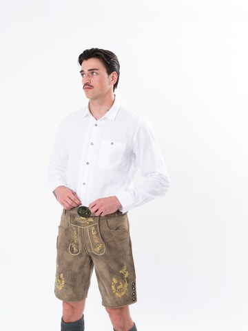 HerzSticht Regular Traditional pants 'Geissberg' in Brown