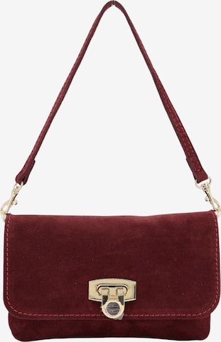 Brise Clutch 'Alessa Wild Leather' in Rood: voorkant