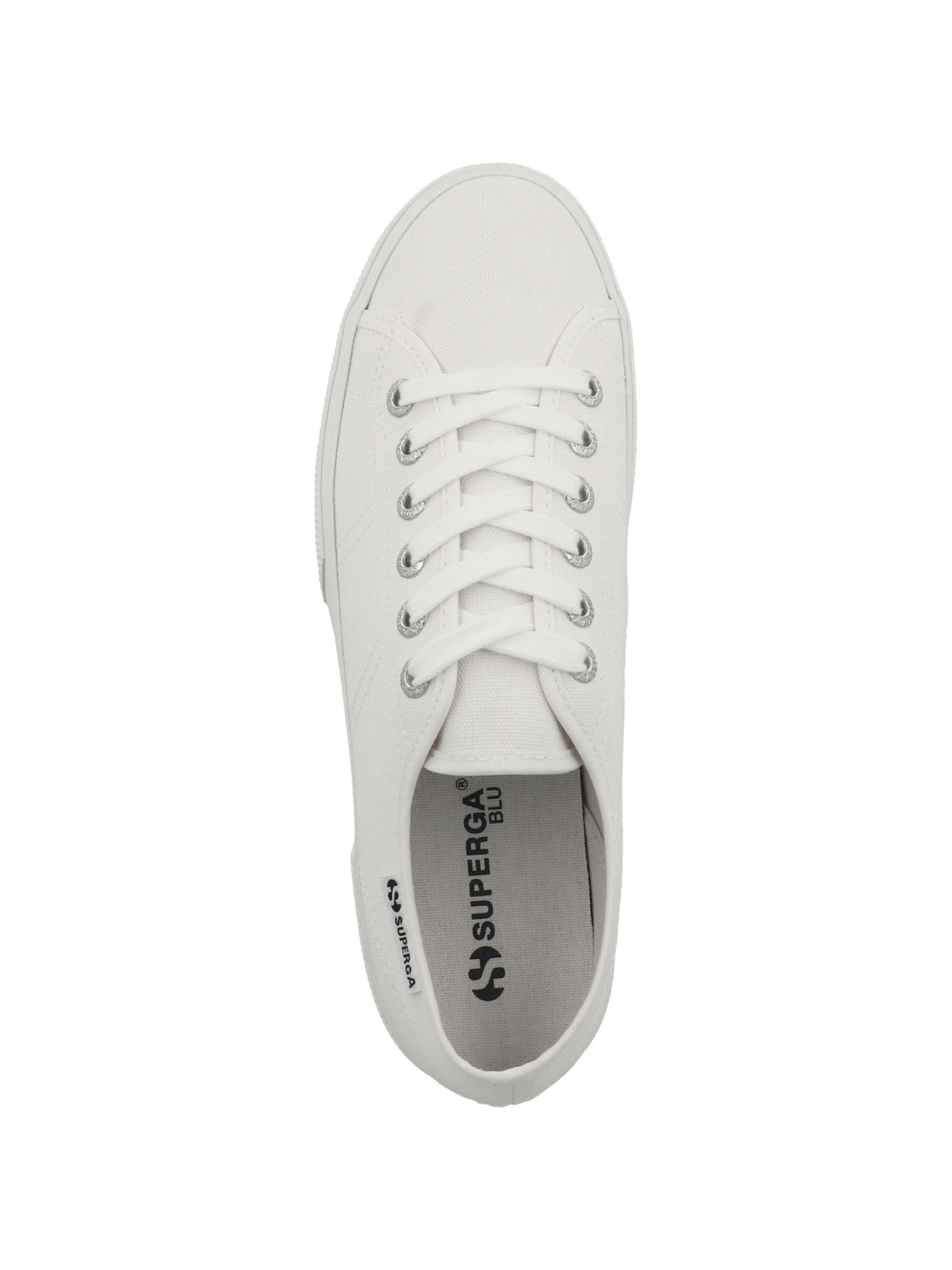 SUPERGA - Sapatilhas baixas '3740 Platform Leggera' em branco