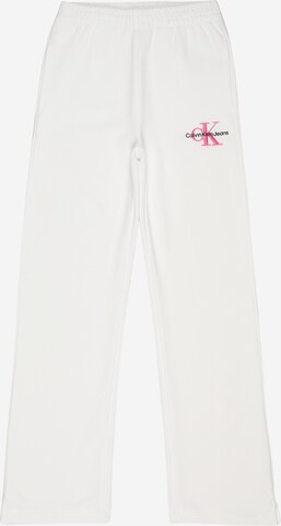Pantaloni di Calvin Klein Jeans in bianco: frontale