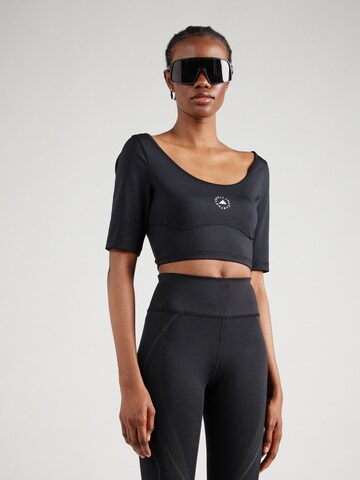 ADIDAS BY STELLA MCCARTNEY Funktionsbluse i sort: forside