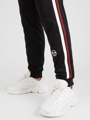 Sergio Tacchini Дънки Tapered Leg Спортен панталон 'Grado' в черно