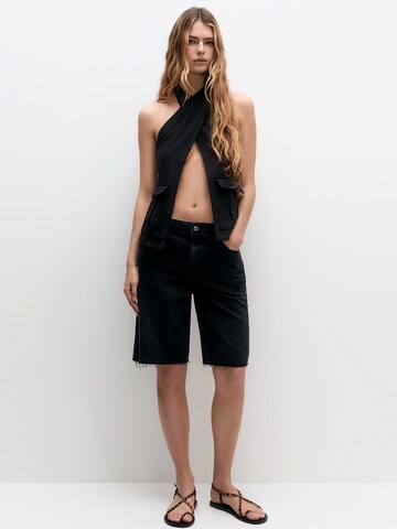 Pull&Bear Top w kolorze czarny
