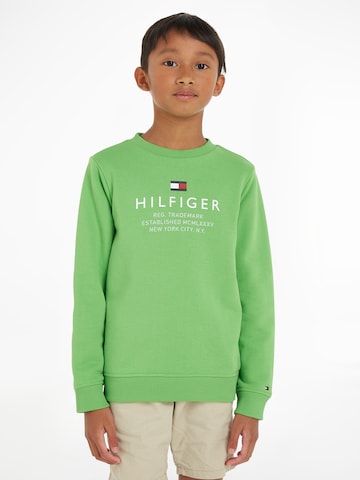 TOMMY HILFIGER Bluza w kolorze zielony: przód
