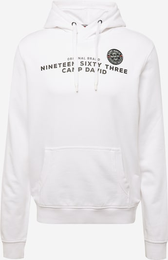 CAMP DAVID Sweat-shirt en orange / noir / blanc, Vue avec produit