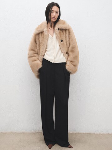 MANGO Pletena jopa 'SIMONE' | bež barva