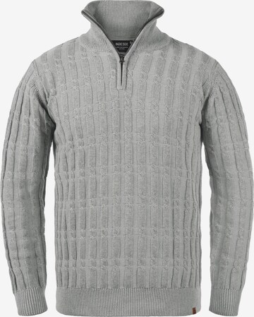 INDICODE JEANS Sweater 'Paulo' in Grey: front