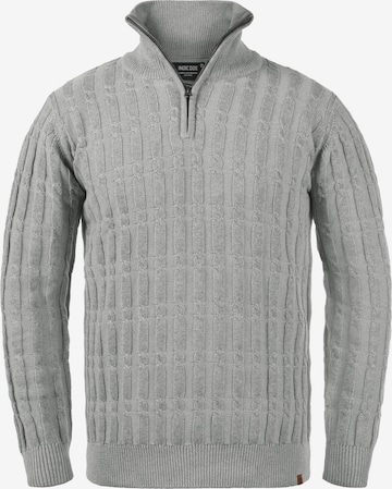 INDICODE JEANS Sweater 'Paulo' in Grey: front