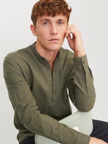 JACK & JONES Regular Fit Hemd 'JJESummer' in Grün