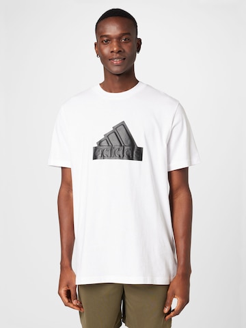 T-Shirt fonctionnel 'Future Icons Badge Of Sport' ADIDAS SPORTSWEAR en blanc : devant