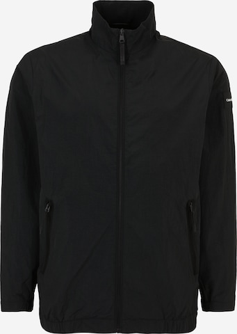 Calvin Klein Big & Tall Between-season jacket in Black: front