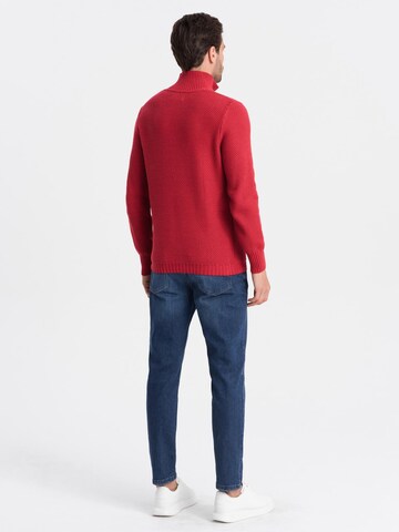 Pull-over 'OM-SWZS-0105' Ombre en rouge
