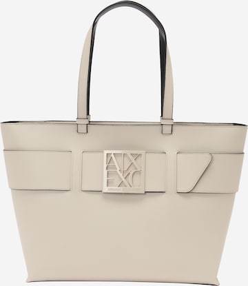 ARMANI EXCHANGE Шоппер в Бежевый: спереди
