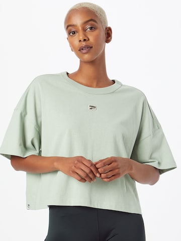 PUMA - Camiseta funcional 'PUMAxABOUT YOU' en verde: frente