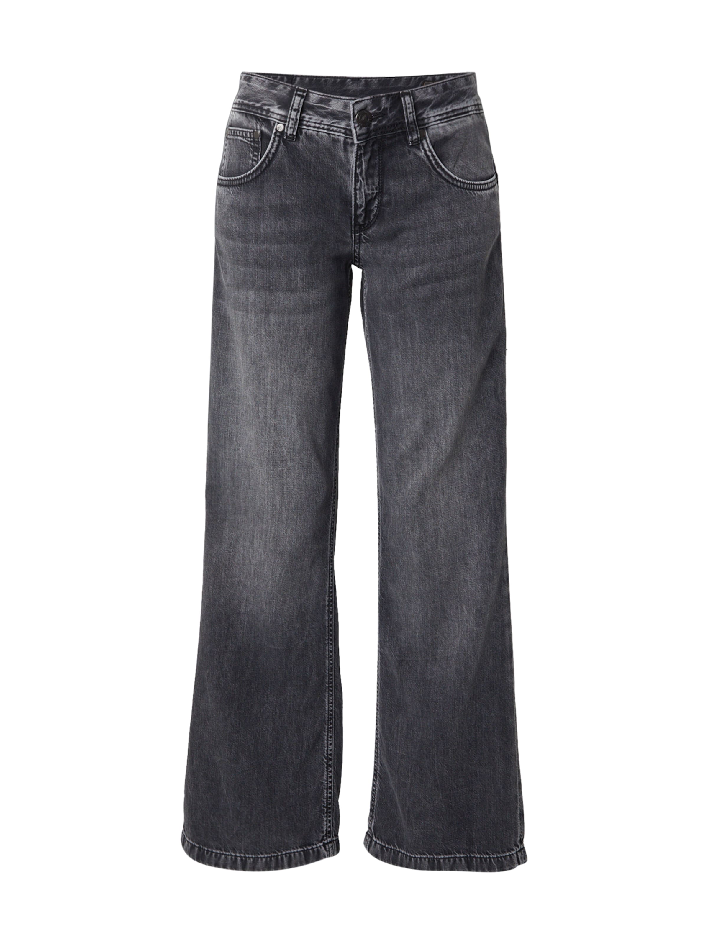 Herrlicher Flared Jeans 'Edna' in Black: front