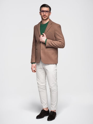 Coupe regular Veste de costume Ombre en beige