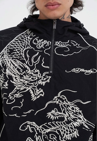 Ed HardyPrijelazna jakna 'Battle Dragon' - crna boja