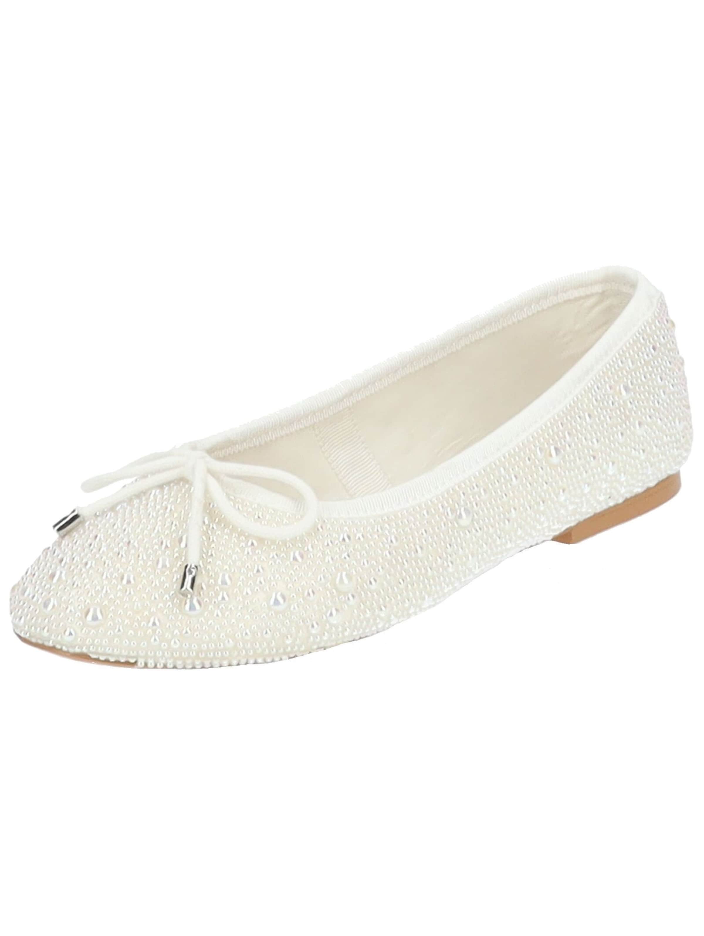 STEVE MADDEN Ballet Flats in White ABOUT YOU