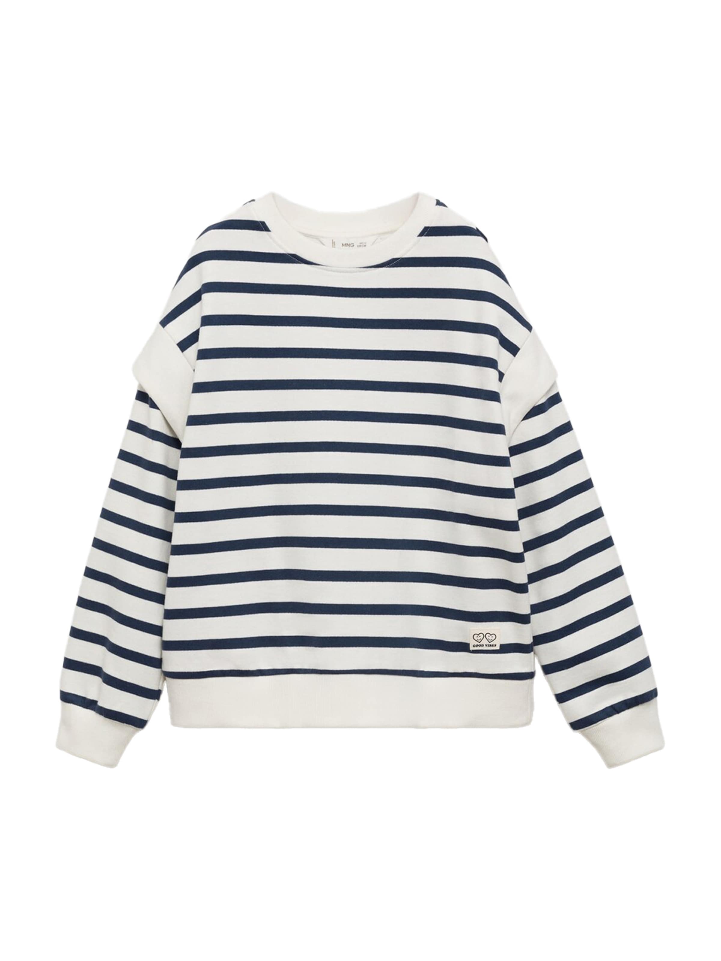 Bluză de molton 'HOMBRI' de la MANGO KIDS pe albastru: față