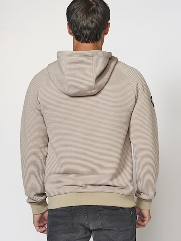 KOROSHI Sweat jacket in Beige