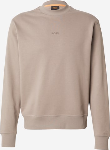 BOSSSweater majica - zelena boja: prednji dio