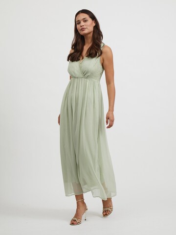 VILA فستان سهرة 'Sancia' بلون أخضر: الأمام