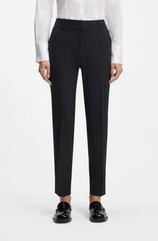 HUGO Slimfit Broek in Zwart: voorkant