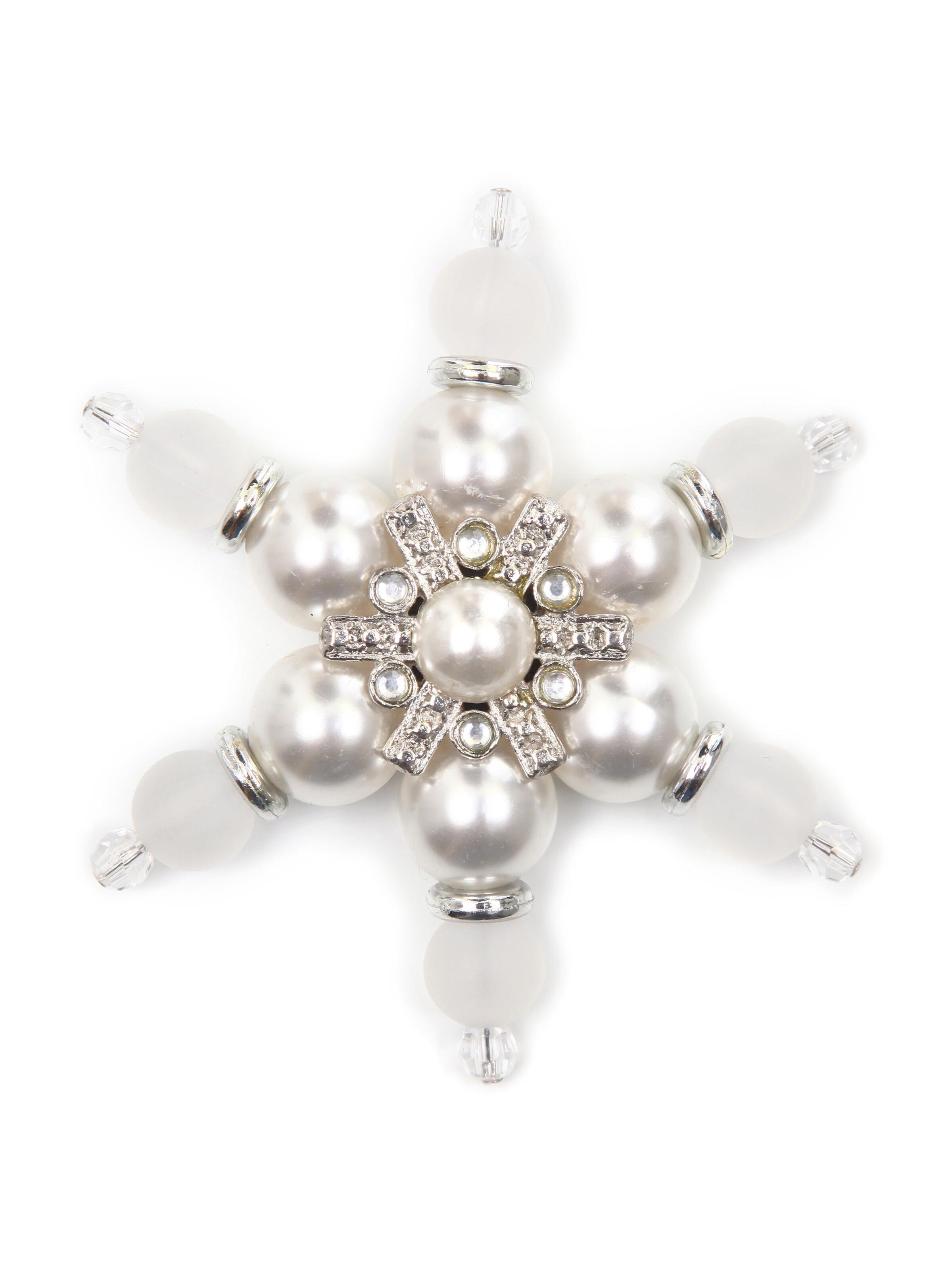 COLLEZIONE ALESSANDRO Brosche 'Thea'‌‌‌‌‌‌‌ in Silber: Vorderseite