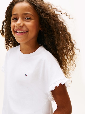 TOMMY HILFIGER Μπλουζάκι 'ESSENTIAL' σε λευκό