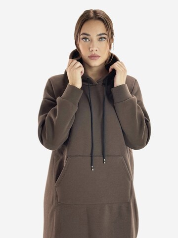 Elara Kleid in Braun