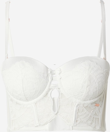 Hunkemöller - Soutien Bustier Soutien 'Jamie' em branco: frente