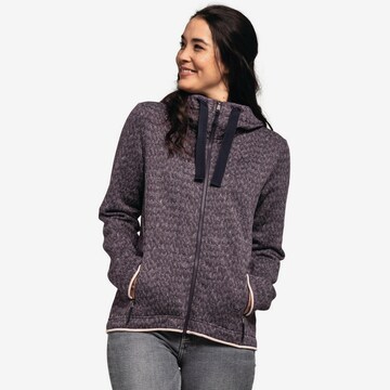 Schöffel Athletic Fleece Jacket 'Aurora' in Grey: front