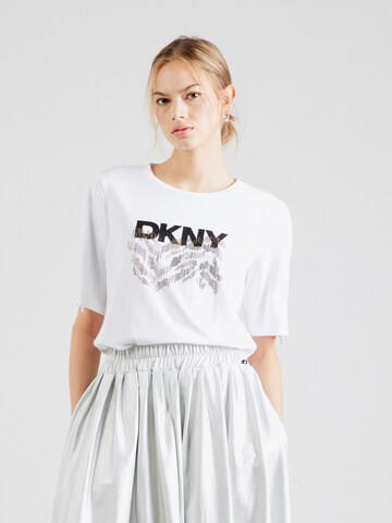 DKNY Shirt in Wit: voorkant