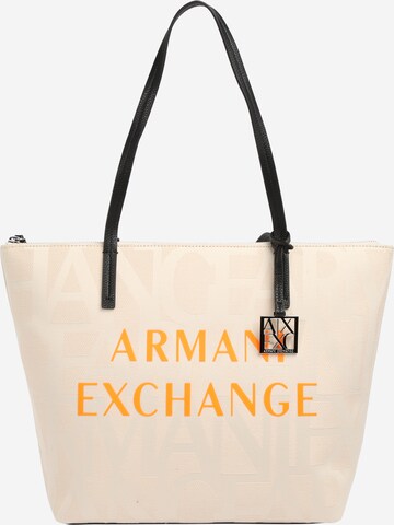 ARMANI EXCHANGE Nákupní taška – béžová