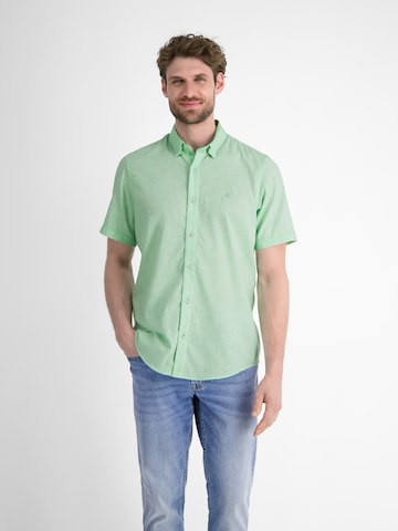 LERROS Regular fit Button Up Shirt in Green: front