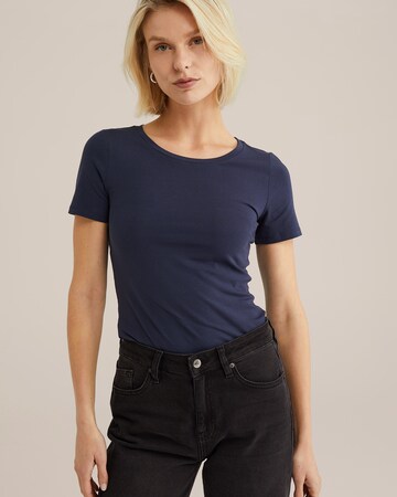 WE Fashion Shirt in Blue: front