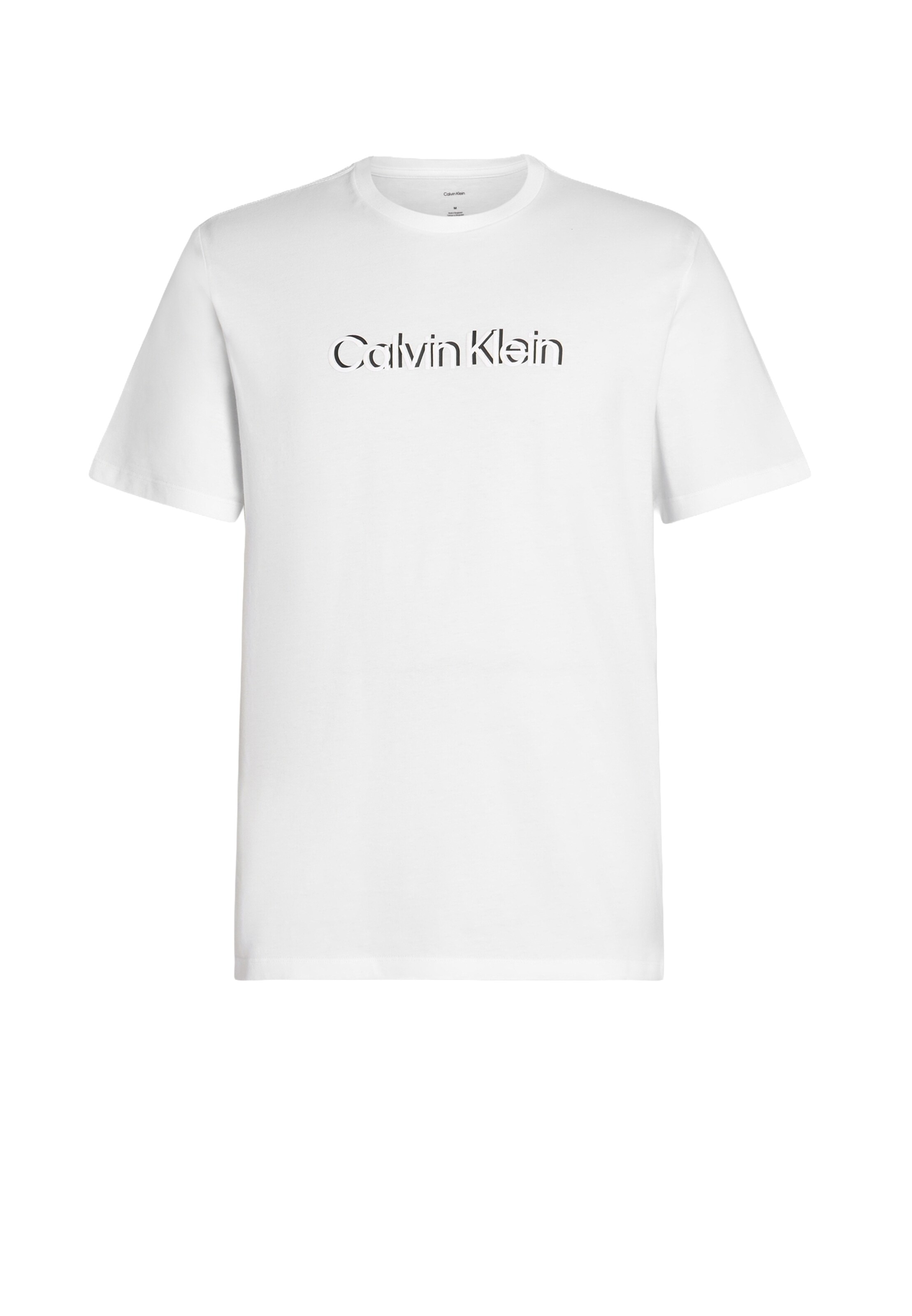 Tricou de la Calvin Klein pe alb: față