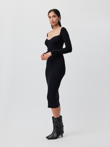 LeGer by Lena Gercke Knitted dress 'Lucia' in Black